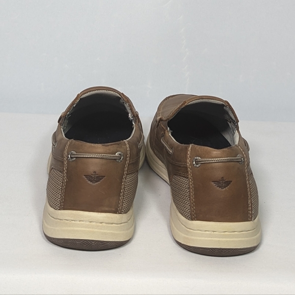 NEW Dockers Mens Leather Tiller Boat Shoe Sz 12 tan - Picture 3 of 4